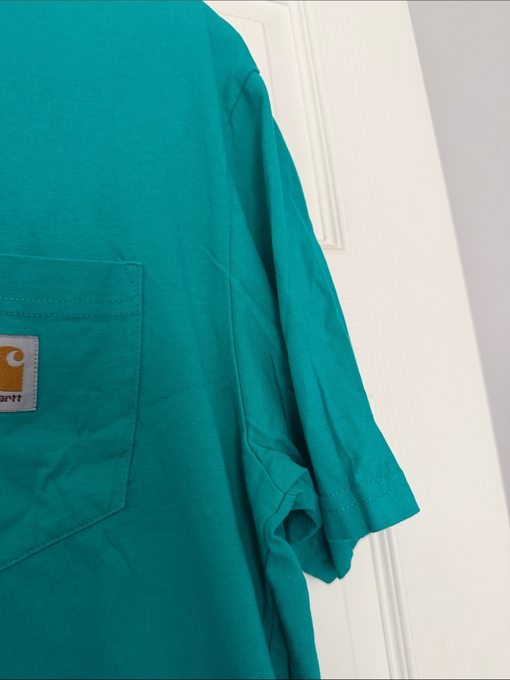 Carhartt Teal Short-Sleeve Pocket Tee - Picture 11 of 13